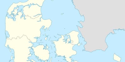 Карта Данії вектор