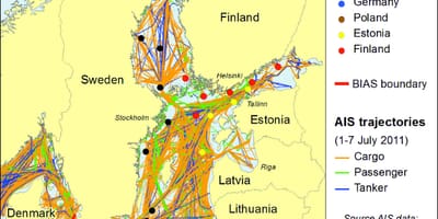 Карта Данії обстеження та зіставлення